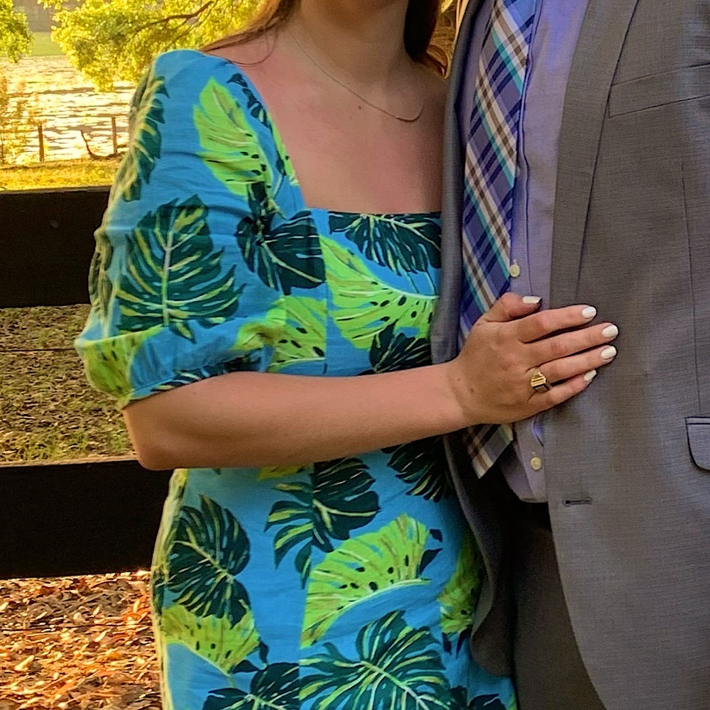 Draper James linen midi dress